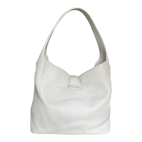 Dooney & Bourke White Pebbled Leather Logo Lock Purse - Picture 3 of 13